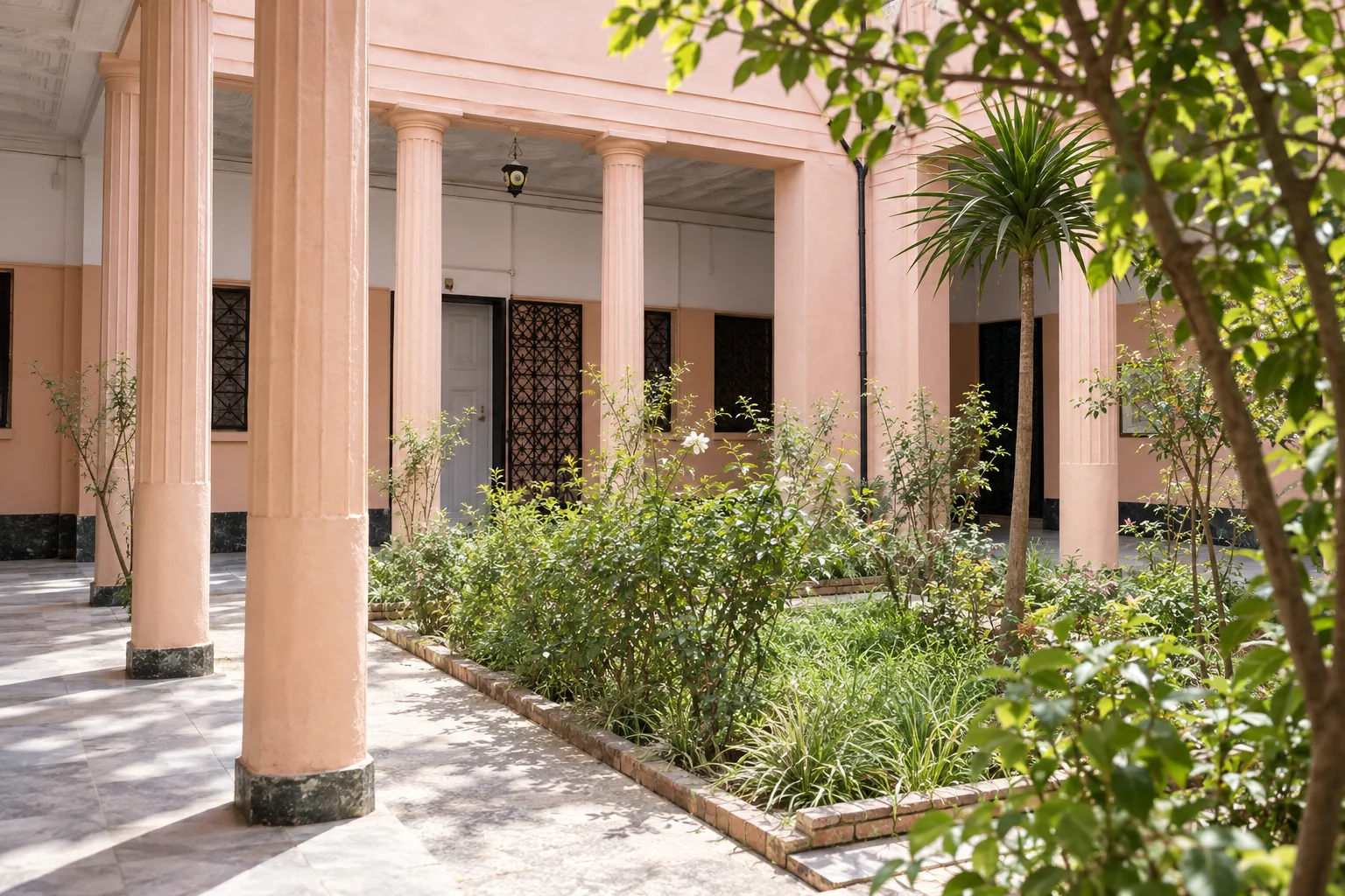 La cour intérieure du musée national Cirta à Constantine.